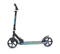 Zinc Big Wheeled Light Up Brillz Scooter - Light Up Deck, Stem, 20 Light Functions, Smooth Ride, Folding, Adjustable Height, Front & Rear Mudguards, 8+, 75kg Capacity
