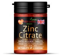 Zinc Citrate 50mg 180 Tablets High Strength Immune Health Support