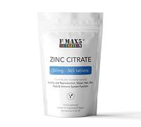 Zinc Citrate 50mg 60/120 / 360 Tablets Sexual Health Acne Immune System Skin Hair Vision (360)