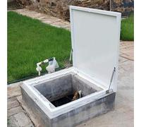 Zinc-coated Steel Roof Hatch Access - Powder-coated Skylight Maintenance Opening for Safe Deck and Roof Access Emergency Ventilation Solution 95cm White