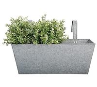 Zinc Finish Balcony Planter Box Fallen Fruits Grey One Size