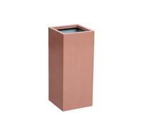 Zinc Galvanised Tall Cube Planter in Copper (Medium H75 x W32 x L32)