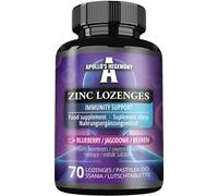 Zinc gluconate 15 mg - 70 lozenges | 70 Servings |Immune Support | Blueberry Flavor- Apollo's Hegemony