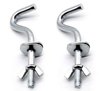 Zinc Heavy-Duty Replacement Hooks Holding Hammock Fit 3/8 Inch Dia. 1-1/4 to 2 Inch Long Hole on Hammock Stand - 2 Packs