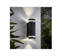 Forum Zink ZN-35594-BLK Helix GU10 IP44 Aluminium Up & Down Wall Light Black 35W Max.