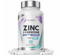 Zinc L-Carnosine PRO 81mg with Copper (Superior Absorption) | Ultra Premium Grade Carnosine 60 Capsules Stomach & Digestive Support