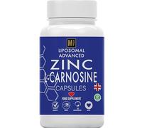 Zinc L-Carnosine Supplement | 180 Easy to Swallow Capsules | 1-A-Day, 6 Months Supply | Advanced Liposomal Zinc & Amino Acid L Carnosine for Max Absorption | No Fillers | Non-GMO | Vegan | UK Company