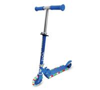 Zinc Light Party 2 Kids Scooter for Boys & Girls Age 3+ - With Light-Up Wheels & Stem, Foldable Design, Adjustable Handlebar, 120mm PU Wheels, ABEC 7 Bearings - Blue