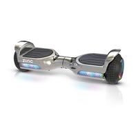 Zinc Megastar Hoverboard LED Headlights 120W Motor Up To 5 Miles Range Build In Wireless Speaker - Chrome in Silver Zinc Silver