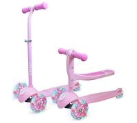 Zinc My First 3-in-1 Kids Light Up 3 Wheel Scooter - Pink