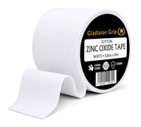 Zinc Oxide Tape 3.8cm x 10m | Gladiator Grip Strapping Tape for Sports Injuries Prevention of Finger, Wrist & Ankle | Sweat Resistant Sports Tape for Rock Climbing, BJJ, Lifting or Gymnastics