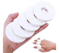 Zinc Oxide Tape 5 Rolls 224ft Breathable Flexible Wrist Finger Tapes Strapping Adhesive Sports Bandage Wrap for Rock Climbing, Mountains, Football, Volleyball, Golf, 0.8cm/0.3in x 13.7m/45ft