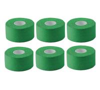 Zinc Oxide Tape Strapping - White - 6 Rolls - No Latex, Easy Tear for Sports or Physio Supportive | Bulk Pack for Physios, Trainers and Therapists (3.8cm x 13.5m) (6, Green)