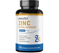 Zinc Picolinate 15mg Capsules, 120 Count - Essential Mineral for Immune Support, Skin & Antioxidant Support - Enhanced Absorption for Daily Wellness
