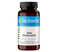 Zinc Picolinate 50 mg - 100 Capsules | Immune, Skin and Cognitive Support by BIOHERBA