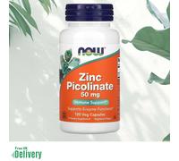 Zinc Picolinate, 50 mg, Now Foods 120 Capsules - Freepost Synergy UK