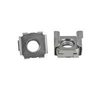Zinc Plated Carbon Steel Metric Nuts, 201 Stainless Steel Cassette Cage Nuts M4-M8 For Server Rack Pack Of 20(M6(5pcs))