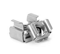 Zinc Plated Carbon Steel Metric Nuts, 304 Stainless Steel Floating Nuts Square Snap-In Pack Of 5/10/20 pcs M4 M5 M6 M8(5pcs,M6)