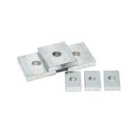 Zinc Plated Carbon Steel Thin Rectangular Square Nuts for Aluminum Profiles M3 M4 M5 M6 M8 50pcs M4 12x6x2.5mm Slider Block Accessories