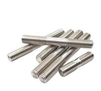Zinc Plated Double Threaded rod, 304 Stainless Steel Threaded Rod M4 M5 M6 M8 Double Head Pack Of 3/5/10/20 Pcs(4x70mm-10pcs)