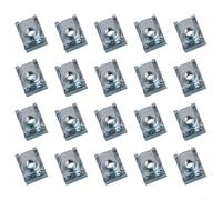 Zinc Plated Spire Clips Chimney Nuts Lug Fasteners U Nuts for Reliable Panel Fastening M5 M6 M8 Industrial Grade Hardware (M6)