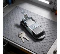 Zinc Plated Steel Compression Push Lock Latch Compatible with For Tool Box Camper Trailer Flush Mount Setup