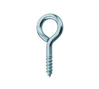 Zinc Plated Steel Screw In Eyes, 40 mm (1.1/2 inch