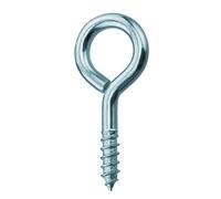 Zinc Plated Steel Screw In Eyes, 40 mm (1.1/2 inch) - Pack of 25