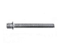 Zinc-Plated Steel Screw Lugs, 5 mm x 50 mm, Silver, Box of 100