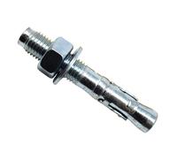 Zinc Plated Through Bolt Masonmate Metallic Silver One Size