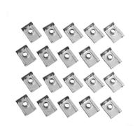 Zinc Plated U Nuts Spire Clips Chimney Nuts Lug Fasteners for Panel Coupling M5 M6 M8 Mechanical Assembly Hardware (M5)