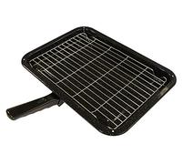 Zinc Products Durable Universal Oven Cooker Grill Pan Rack & Detachable Handle 380 x 280mm