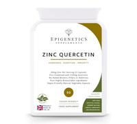 Zinc Quercetin Capsules | High Strength 210mg Zinc Quercetin Supplements for Men & Women | Bioavailable Mineral Supplement | 2 Months Supply, 60 Vegan Capsules, Made in UK by Epigenetics