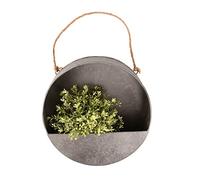 Zinc Round Wall Planter Medium