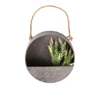 Zinc Round Wall Planter Small