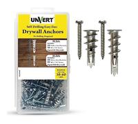 Zinc Self-Drilling Drywall Anchor with Screw Kit, Pack Includes 25 Large and 25 Small Anchors with Fitting Phillip Zinc Screws, Anchors Hold up to 30-60 Lb. No Pre Drill Hole Required