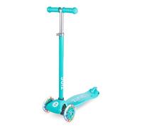 Zinc Star Three Wheel Kids Scooter | Blue, LED Light up Wheels, Height Adjustable, Non-Slip Deck, Age 3+, Boys And Girls Great Gift Idea, Ideal For Beginners