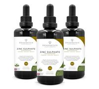 Zinc Sulphate 300ml | 3 x 100ml Bottle Pack | Ionic Zinc Mineral + Purified Water | UK Made Vegan Friendly Liquid | 10mg Dose (399 Servings)