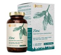 Zinc Supplement Vegan Capsules - White 180 Count
