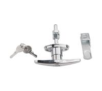 Zinc Truck T Door Lock Kit wi Alloy for Keys Camper Shell Gara Handle Toolbox Surity Hardware Vehicle Access Control Silver