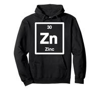 Zinc - Zn Periodic Table of Elements, Science Gifts Pullover Hoodie