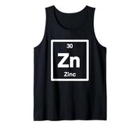 Zinc - Zn Periodic Table of Elements, Science Gifts Tank Top
