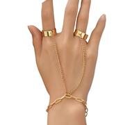 Zincs Alloy Hand Chain With Adjustable Length Gold Plated Stackable Jewelry Comfortable Daily Wear Wristchain Trendy Gold Bracelets For Women