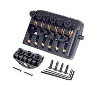 Zincs Alloy Headless Guitar Bridge Tailpiece Design with Brass Inserts for Vibrations Transfer and Durability Headless Guitar Bridge