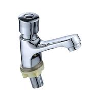 Zincs Alloy Sink Faucet Single Cold Water Copper Adapter Anti Leak Systems for Bathroom Easyly Mounting Water Saving Basin Faucet