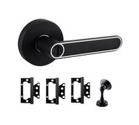 Zincs Alloys Entry Door Lock Luminously Levers with Stoppers and Hinges Handles Privacy(Bathroom lock)