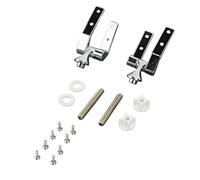 Zincs Alloys Toilet Seats Hinge Seats Top Lid Fix Hinge with Fittings Screws Covers Mounting Connector Easy Installation Toilet Parts