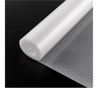 Zindoo Clear Fridge Liners 44.5x500cm, Non Slip Kitchen Drawer Liners Mats, Washable Waterproof & Oil-Proof Shelf Liner Protector EVA BPA Free Non-Adhesive for Kitchen Cupboard Cabinet