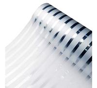 Zindoo Window Film Privacy Frosted Stripe Patterns Window Frosting Film No Glue Static Cling Stained Glass Film UV Protection Self Adhesive Window Sticker Cover for Home Office 119.5 x 200CM
