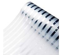 Zindoo Window Films Privacy Non-adhesive Office Glass Stripe Film Static Cling Privacy For All Kinds of Smooth Glass Surface Window Sticker 44.5 X 200CM